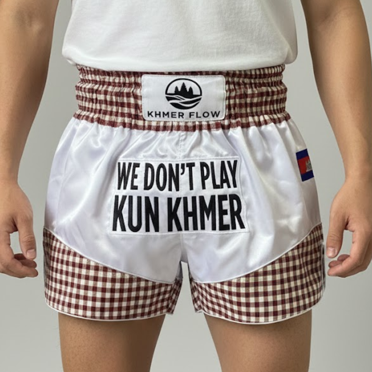 Krama Heritage Shorts - White