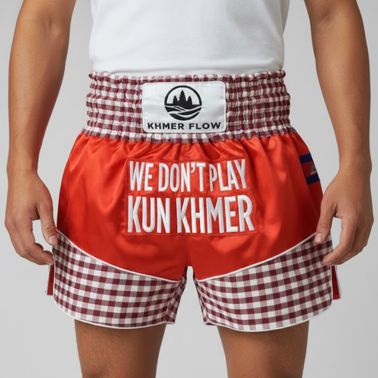 Krama Heritage Shorts - Red