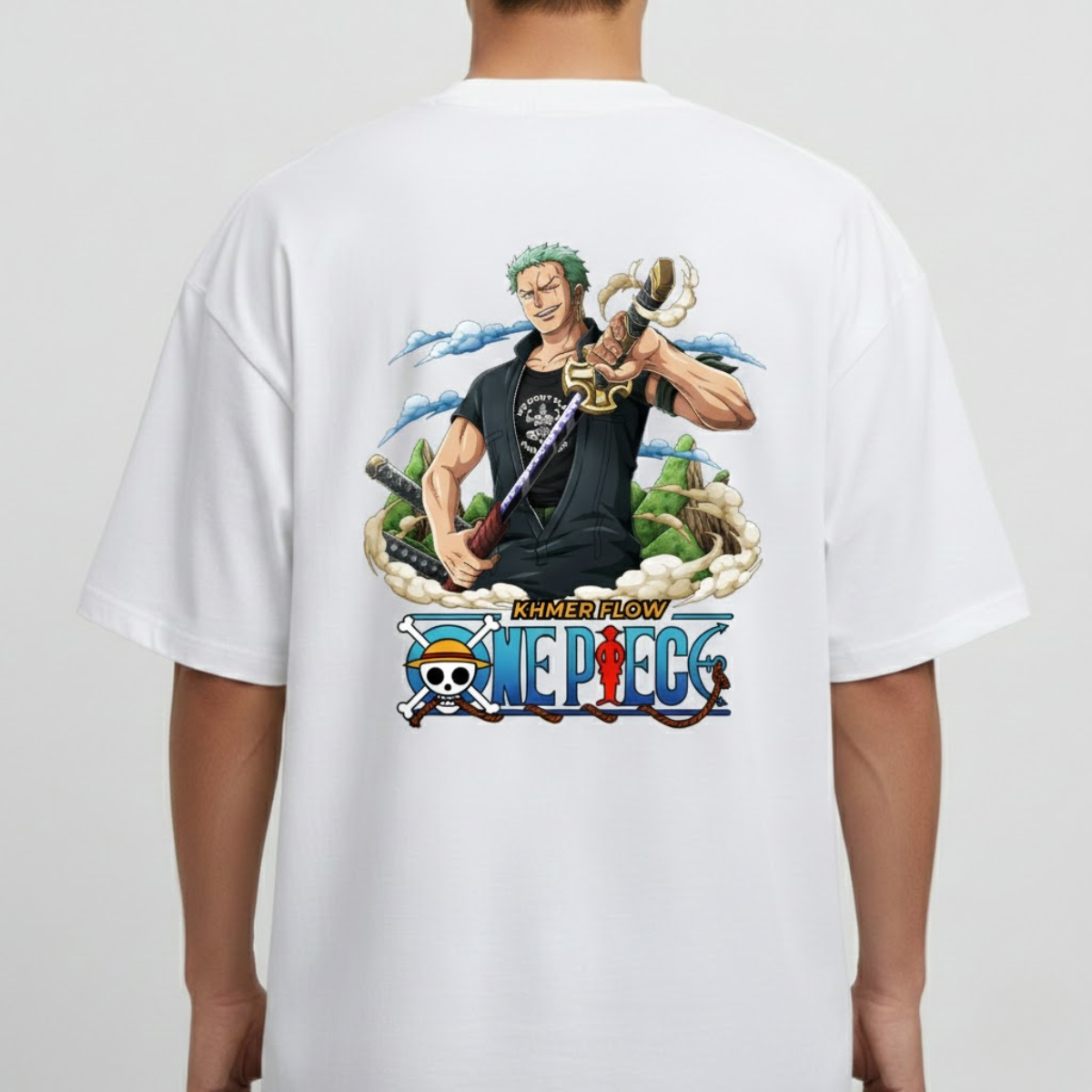 Oversize Anime Tee - Zoro Flow
